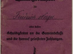 quittungsbuchlein 1927-1937
